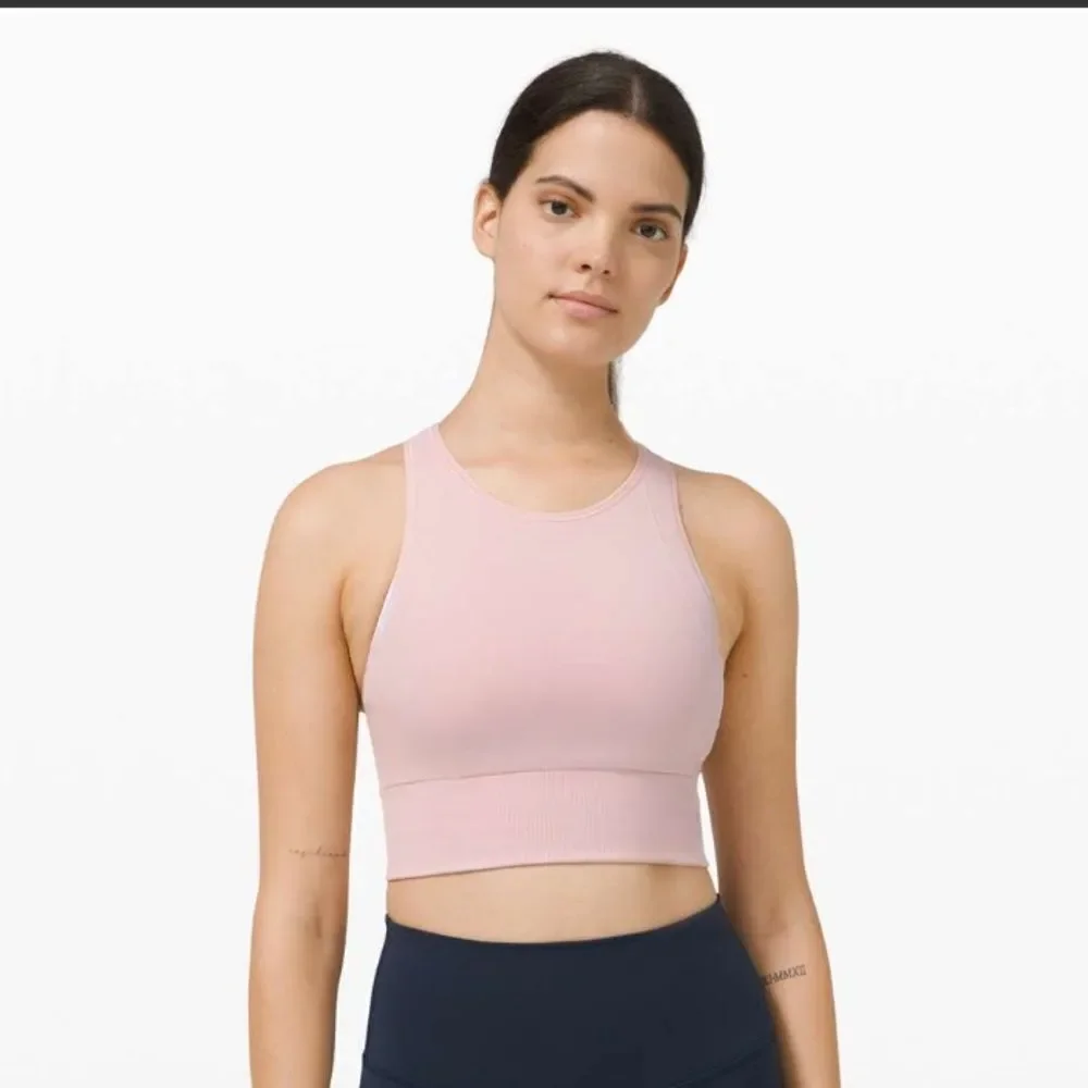 Lululemon Ebb to Train Bra *Medium Support, C/D Cup Porcelain Pink